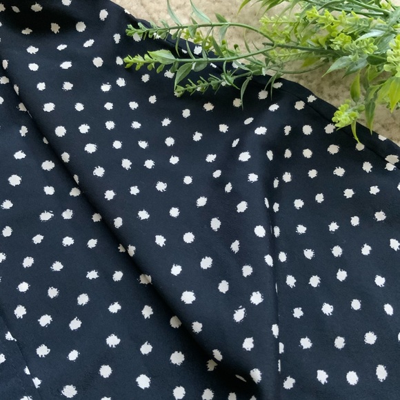 Anthropologie Maeve Preparation Navy Dot Dress - Picture 5 of 5